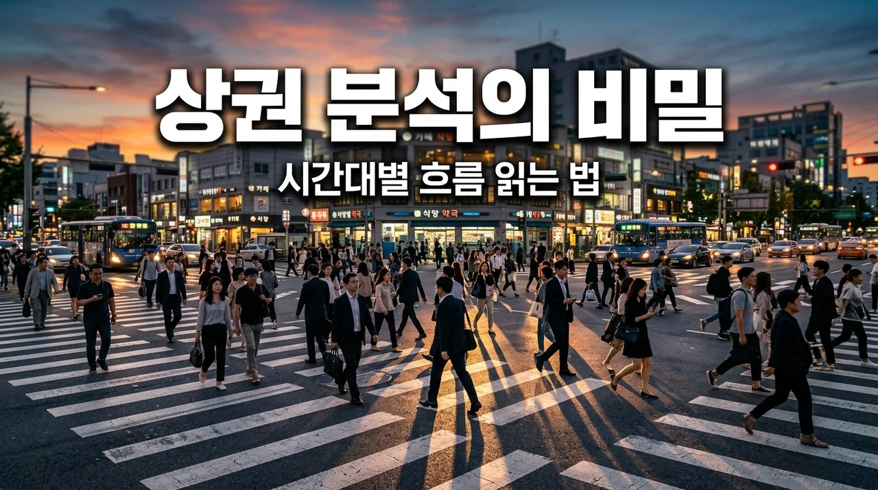 상권분석 기초 20: 시간대별 흐름 읽기로 실패 없는 창업 전략 짜기