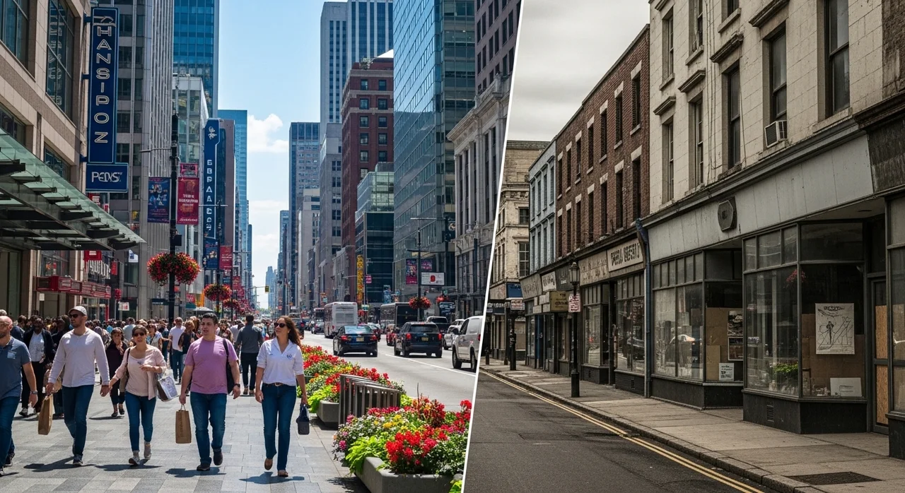 성장하는 상권 vs 쇠퇴하는 상권, 한눈에 비교하기