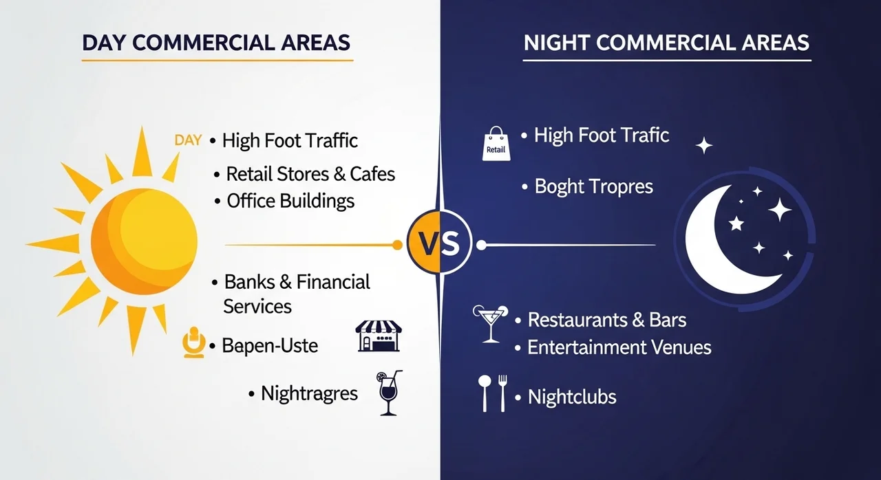 낮 상권 vs 밤 상권, 한눈에 비교하기
