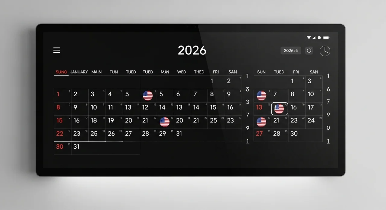 2026년 남은 미장 휴장일 및 주요 일정
