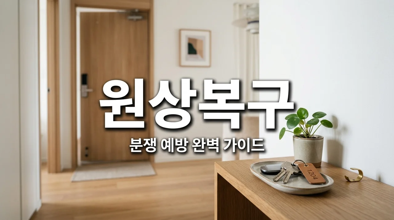 원상복구 의무 범위 기준과 전세 상가 임대차 분쟁 예방 가이드
