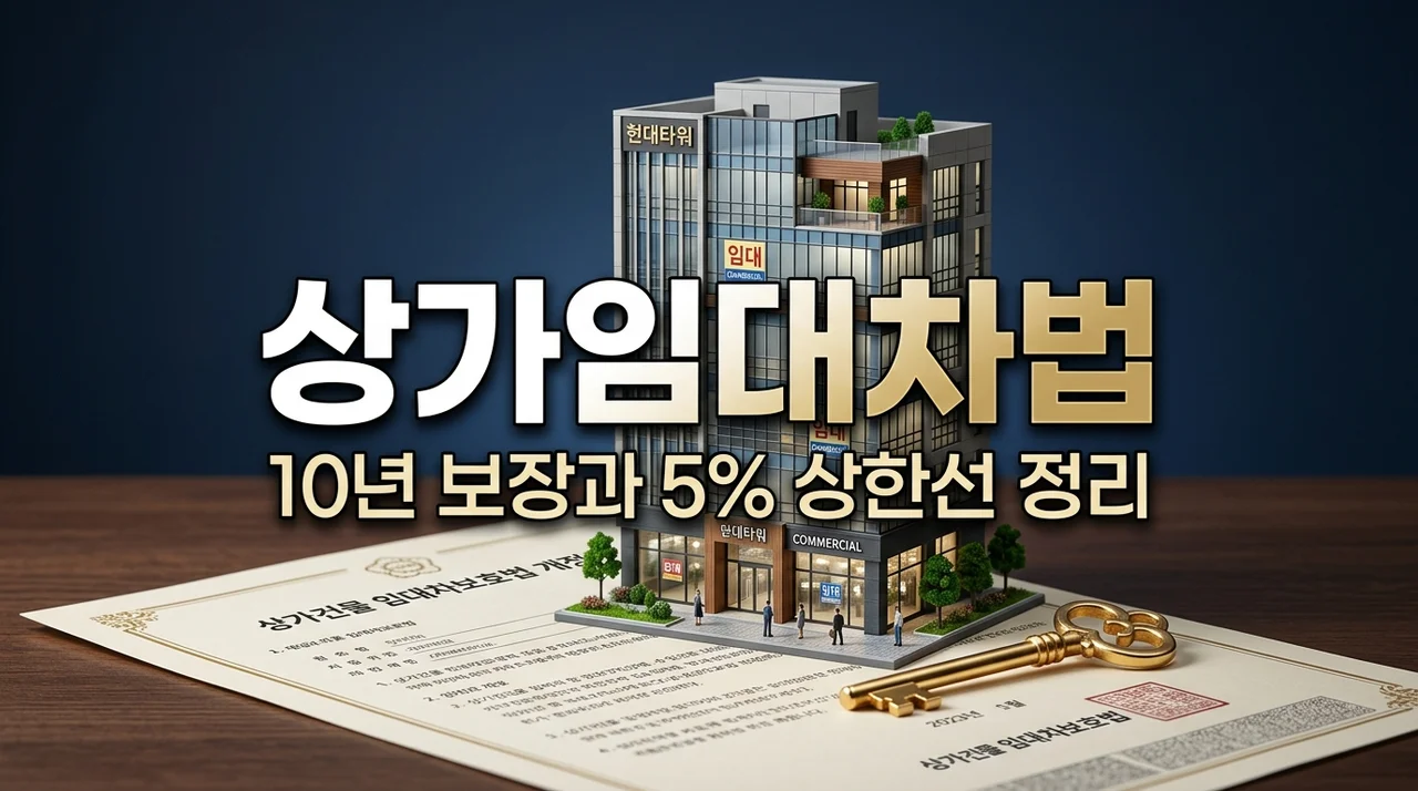 상가임대차보호법 핵심 정리 10년 갱신요구권과 5% 상한제 완벽 가이드