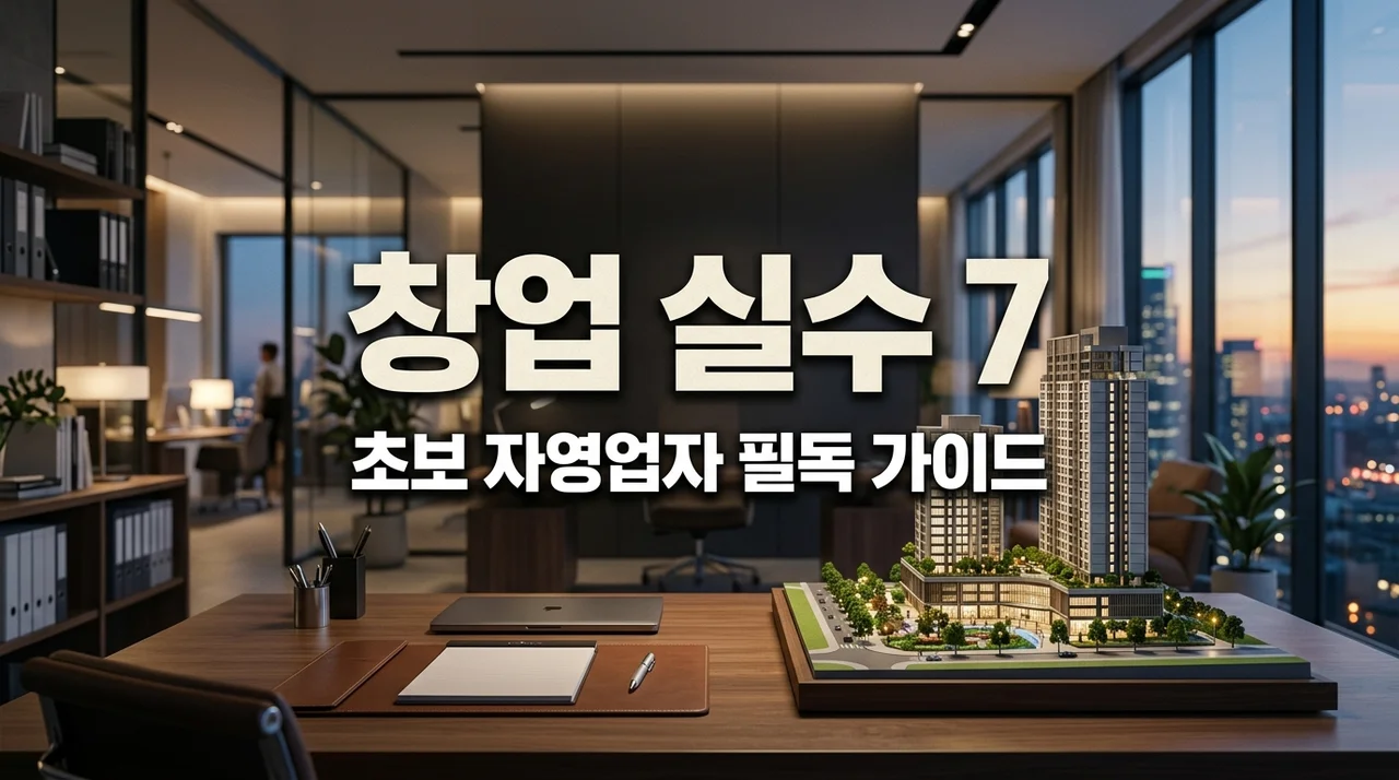 초보 창업자가 가장 많이 하는 실수 7가지 피하고 성공하는 법
