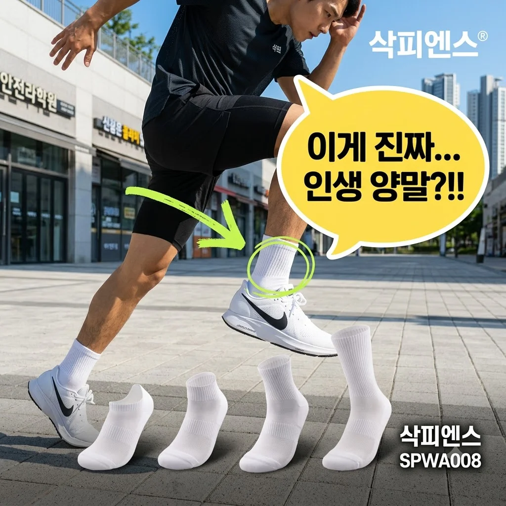 삭피엔스 쿨 메쉬 러닝 양말 SPWA008 인생 양말 찾았어요