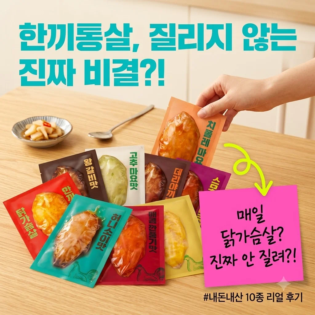 한끼통살 소스 통 닭가슴살 내돈내산 질리지 않는 이유