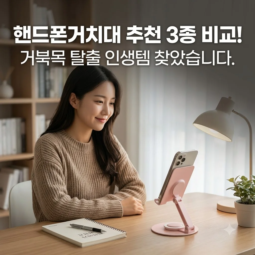 핸드폰거치대 추천 3종 비교! 거북목 탈출 인생템 찾았습니다